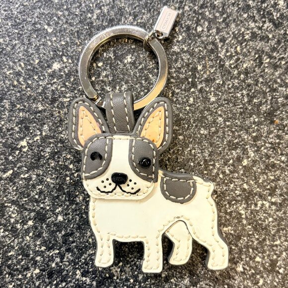 小物 coach keyring charm french bulldog rare Coach Authentic French Bulldog Dog Fob Keychain Keyring Charm RARE
